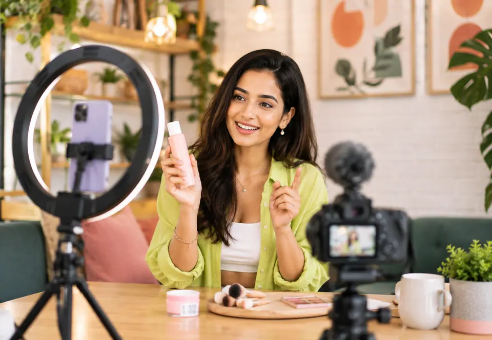 Creator shoot for social media content